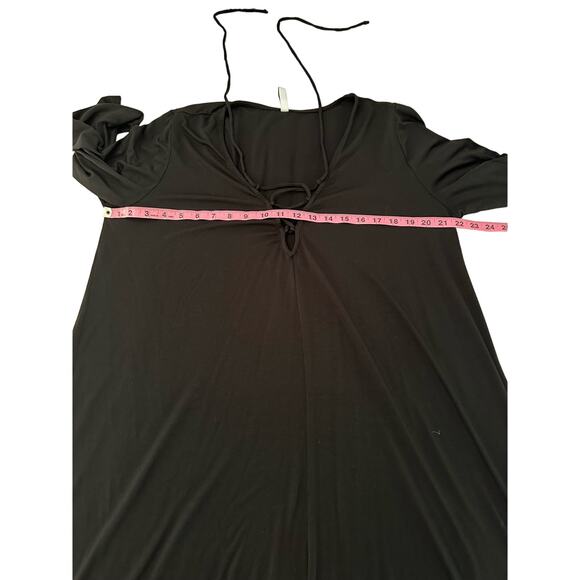 Rachel Pally Black Long Sleeve Jolene Lace-Up Maxi Dress Size 1X - Picture 10 of 13